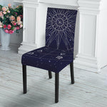 Zodiac Symbols Circle Print Dining Chair Slipcover