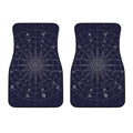 Zodiac Symbols Circle Print Front Car Floor Mats