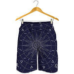 Zodiac Symbols Circle Print Men's Shorts