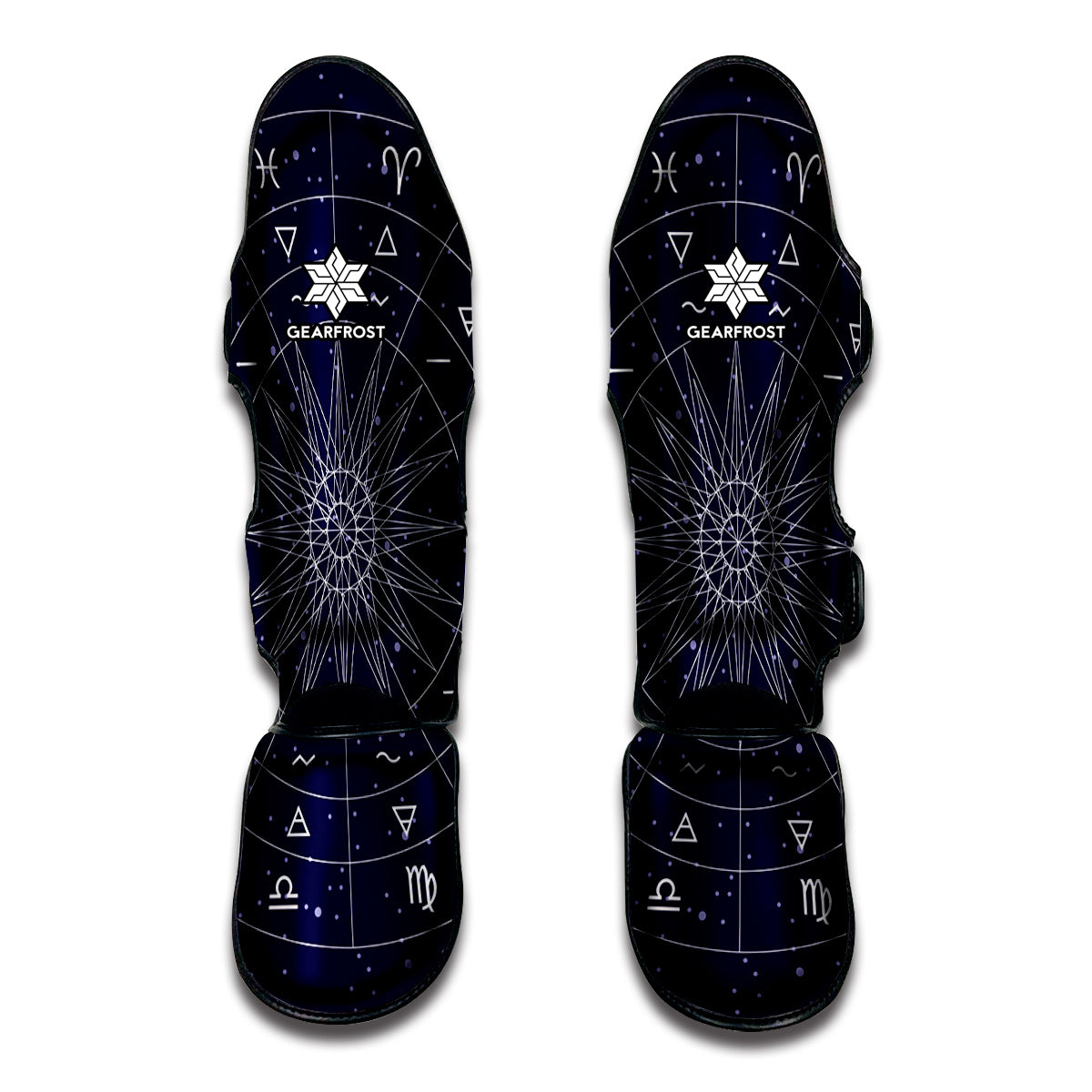 Zodiac Symbols Circle Print Muay Thai Shin Guard