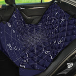 Zodiac Symbols Circle Print Pet Car Back Seat Cover