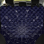 Zodiac Symbols Circle Print Pet Car Back Seat Cover