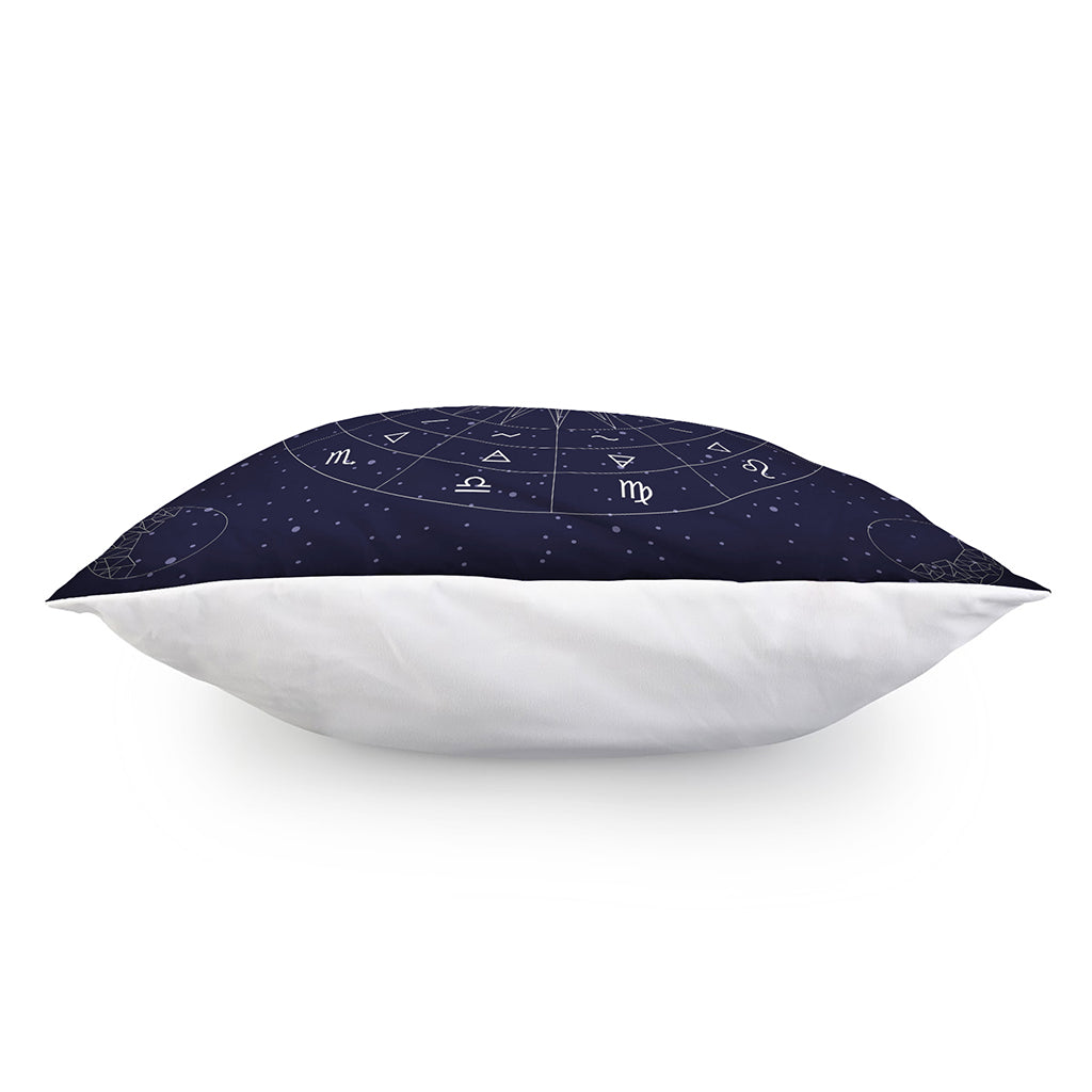 Zodiac Symbols Circle Print Pillow Cover
