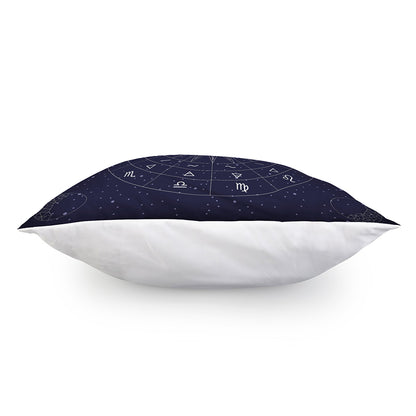Zodiac Symbols Circle Print Pillow Cover