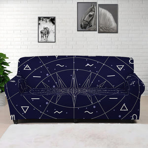 Zodiac Symbols Circle Print Sofa Cover