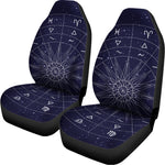 Zodiac Symbols Circle Print Universal Fit Car Seat Covers