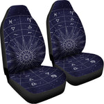 Zodiac Symbols Circle Print Universal Fit Car Seat Covers