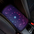 Zodiac Symbols Wheel Print Car Center Console Cover