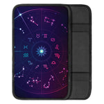 Zodiac Symbols Wheel Print Car Center Console Cover