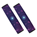 Zodiac Symbols Wheel Print Car Seat Belt Covers