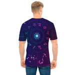 Zodiac Symbols Wheel Print Men's T-Shirt