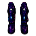 Zodiac Symbols Wheel Print Muay Thai Shin Guards