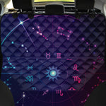 Zodiac Symbols Wheel Print Pet Car Back Seat Cover