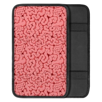 Zombie Brain Print Car Center Console Cover