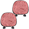 Zombie Brain Print Car Headrest Covers