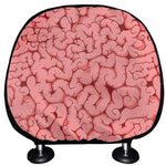 Zombie Brain Print Car Headrest Covers
