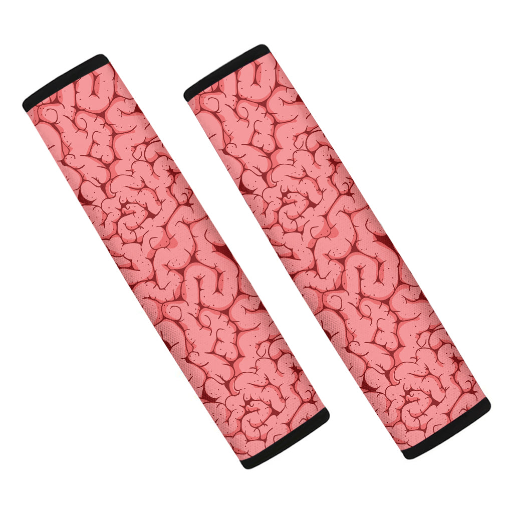 Zombie Brain Print Car Seat Belt Covers