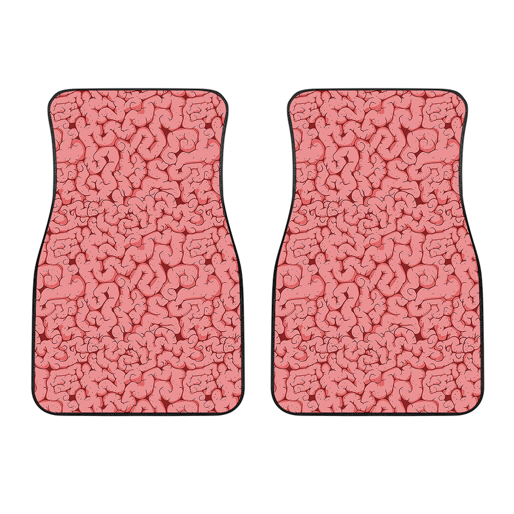 Zombie Brain Print Front Car Floor Mats