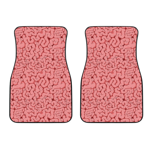 Zombie Brain Print Front Car Floor Mats