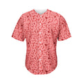 Zombie Brain Print Men's Baseball Jersey