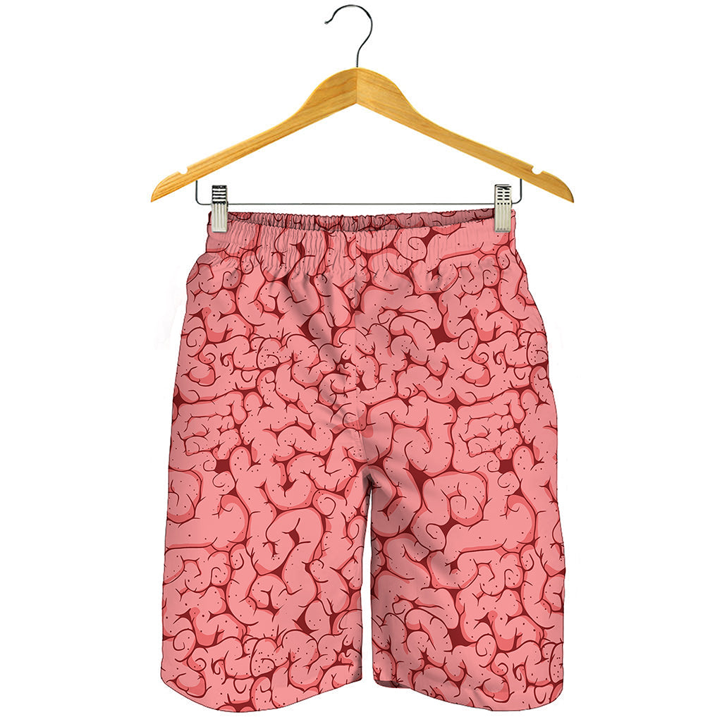 Zombie Brain Print Men's Shorts