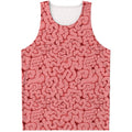 Zombie Brain Print Men's Tank Top