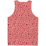 Zombie Brain Print Men's Tank Top