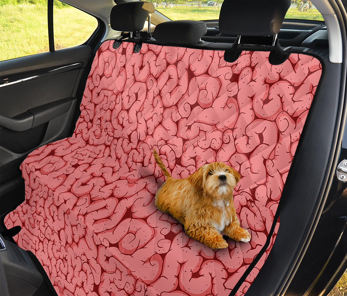 Zombie Brain Print Pet Car Back Seat Cover