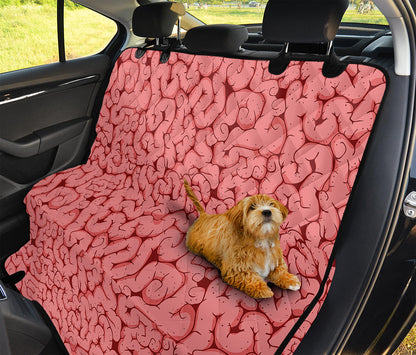 Zombie Brain Print Pet Car Back Seat Cover