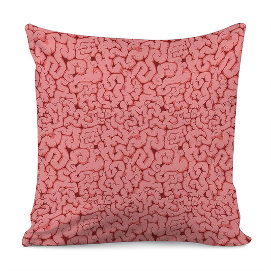 Zombie Brain Print Pillow Cover