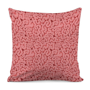 Zombie Brain Print Pillow Cover