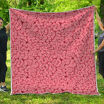 Zombie Brain Print Quilt