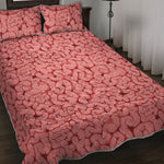 Zombie Brain Print Quilt Bed Set