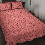 Zombie Brain Print Quilt Bed Set