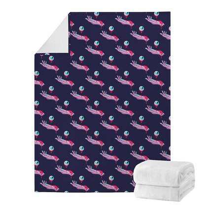 Zombie Eyeball Pattern Print Blanket