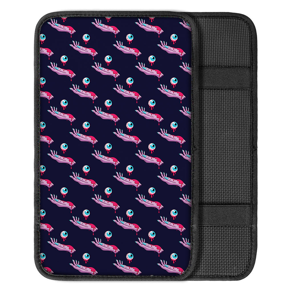 Zombie Eyeball Pattern Print Car Center Console Cover