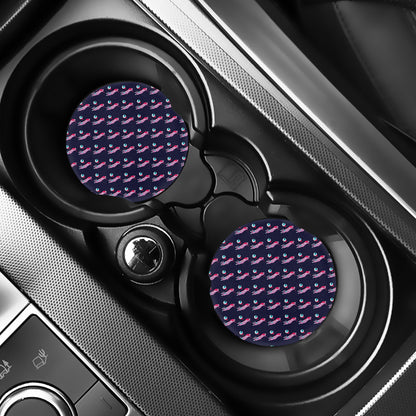 Zombie Eyeball Pattern Print Car Coasters