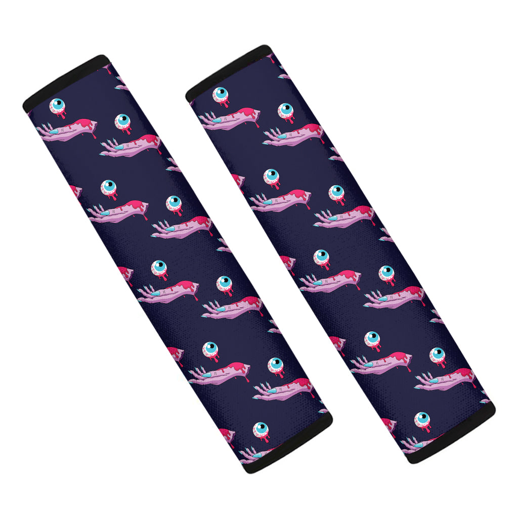 Zombie Eyeball Pattern Print Car Seat Belt Covers
