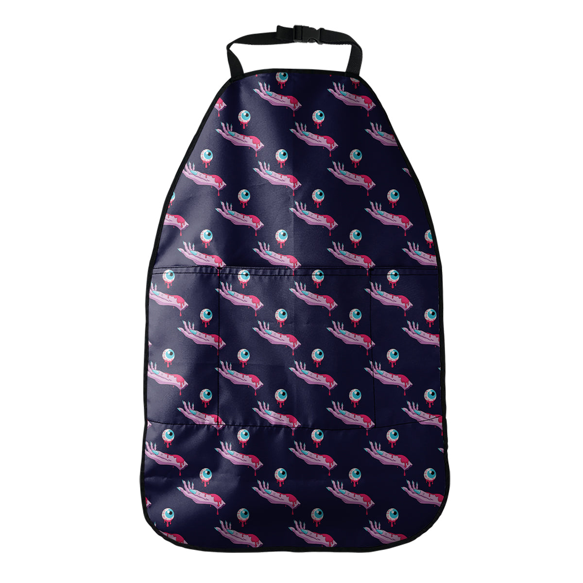 Zombie Eyeball Pattern Print Car Seat Organizers