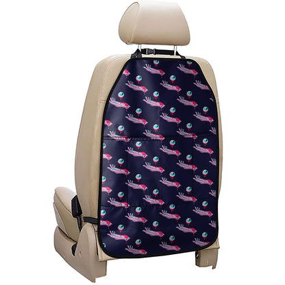 Zombie Eyeball Pattern Print Car Seat Organizers