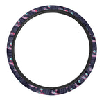 Zombie Eyeball Pattern Print Car Steering Wheel Cover