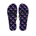 Zombie Eyeball Pattern Print Flip Flops