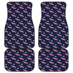 Zombie Eyeball Pattern Print Front and Back Car Floor Mats