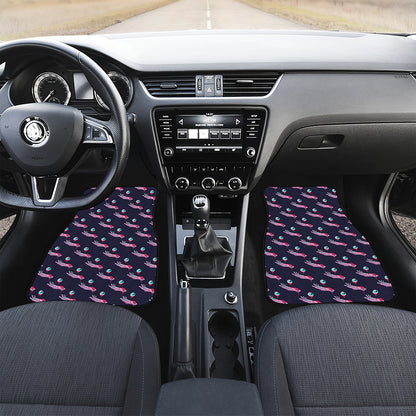 Zombie Eyeball Pattern Print Front Car Floor Mats