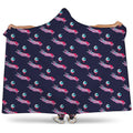 Zombie Eyeball Pattern Print Hooded Blanket