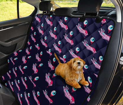 Zombie Eyeball Pattern Print Pet Car Back Seat Cover