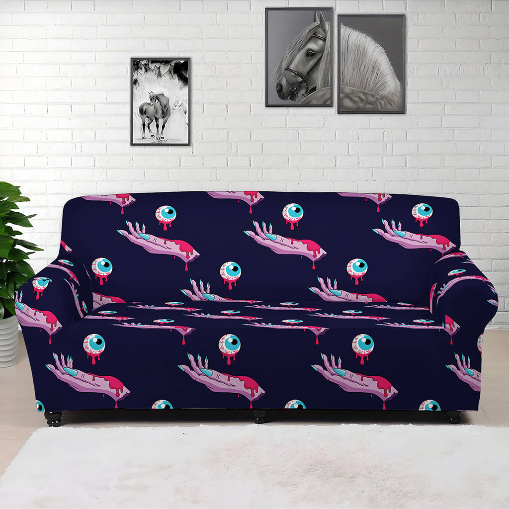 Zombie Eyeball Pattern Print Sofa Cover