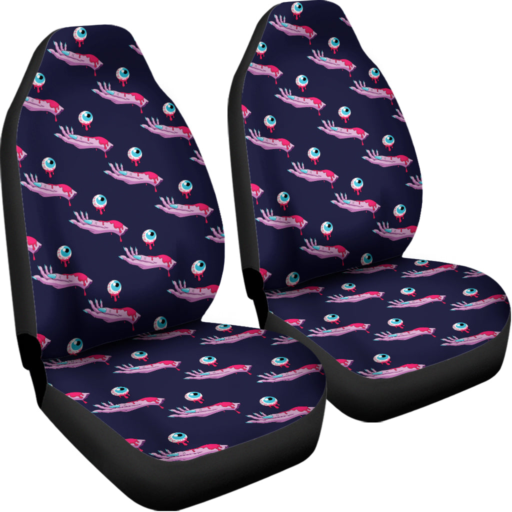 Zombie Eyeball Pattern Print Universal Fit Car Seat Covers