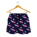 Zombie Eyeball Pattern Print Women's Shorts