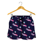 Zombie Eyeball Pattern Print Women's Shorts